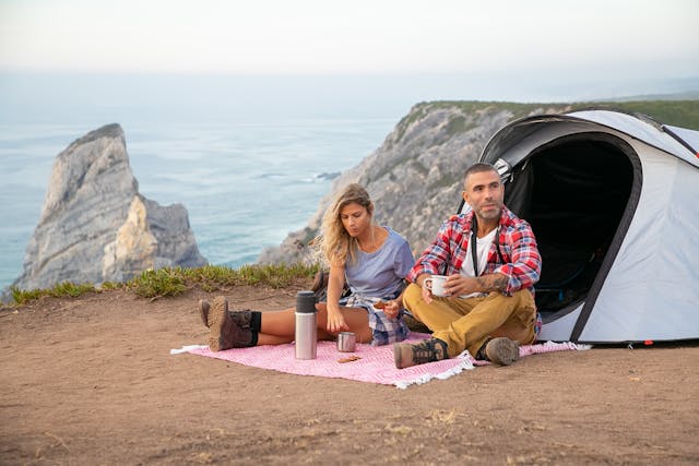 Healthy food for picnics at the beach