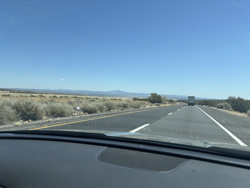 the drive from the hike