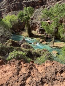 blue-green waters of the Confluence