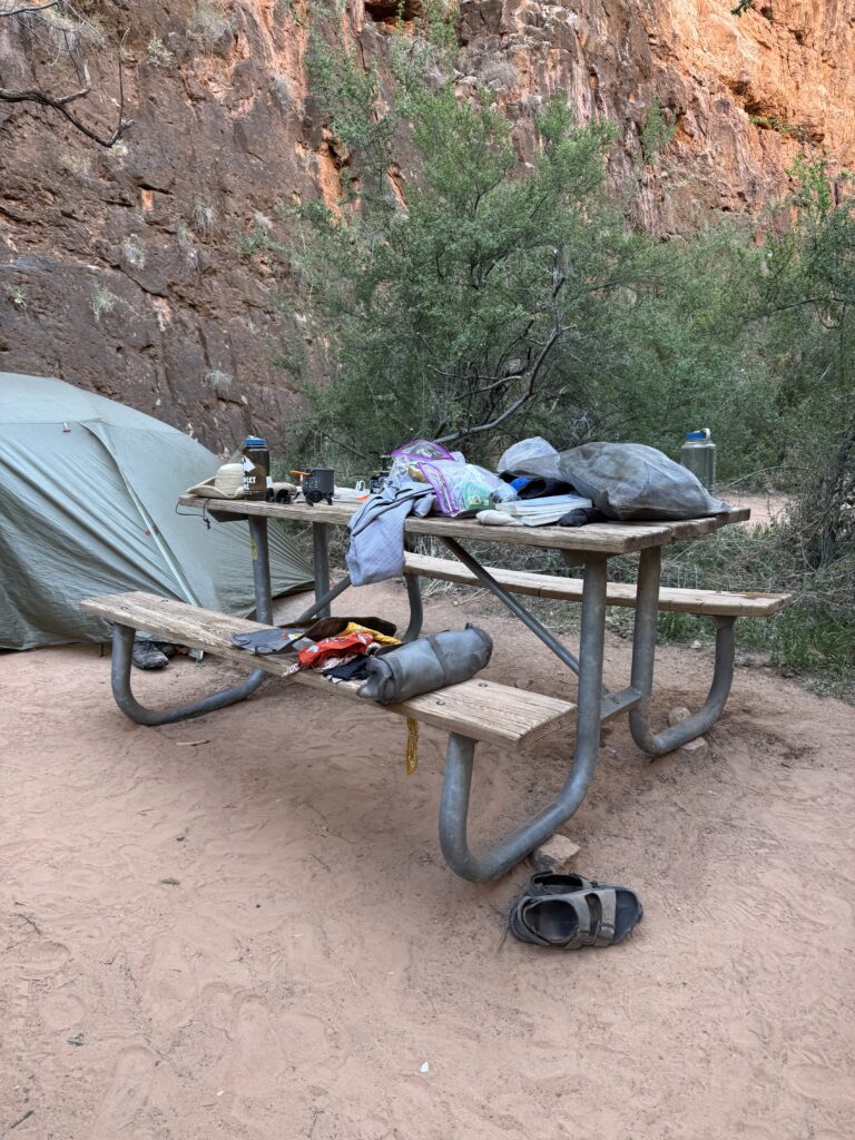 Camping at havasupai