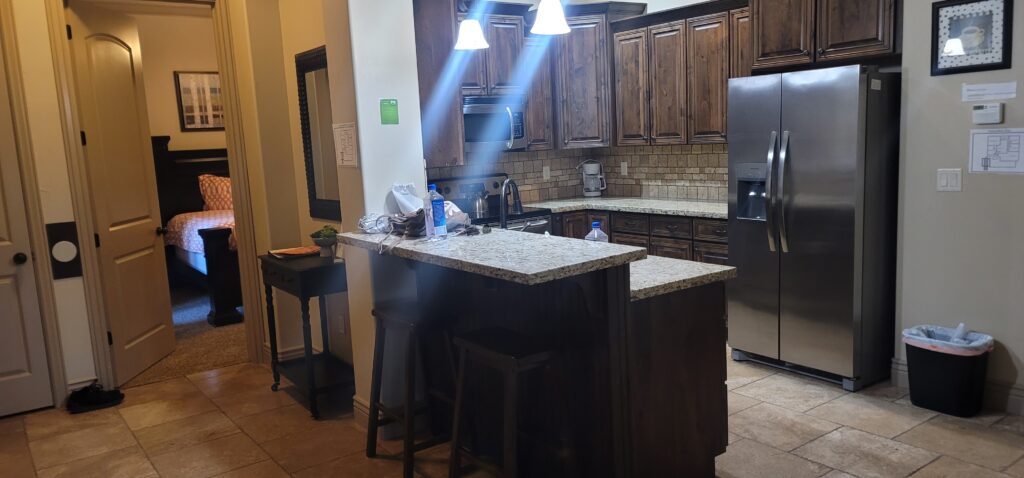view of kitchen from stay