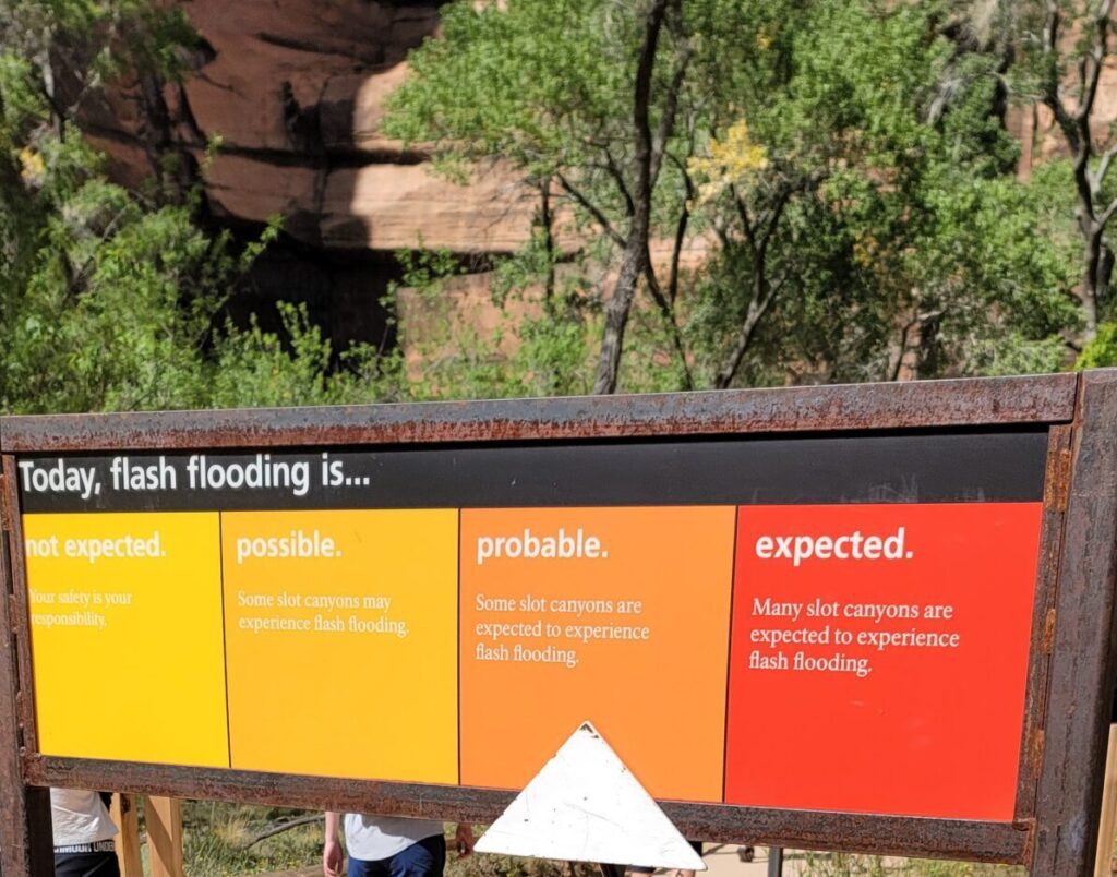 Flash Flooding sign