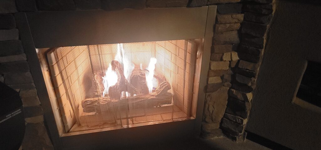 Fireplace at Coral Springs Resort