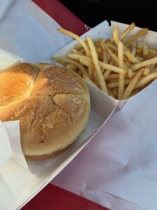 Burger and Fries from Steak and Shake