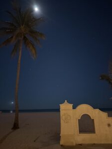 Beach at night from Road Trip