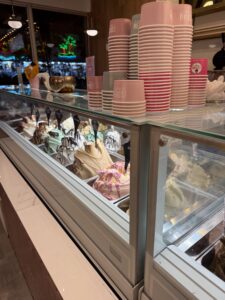 I Scream Gelato counter