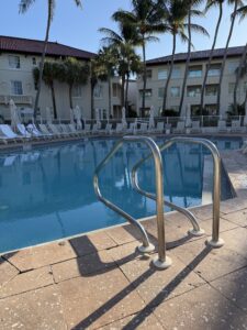 Swimming pool at the hotel