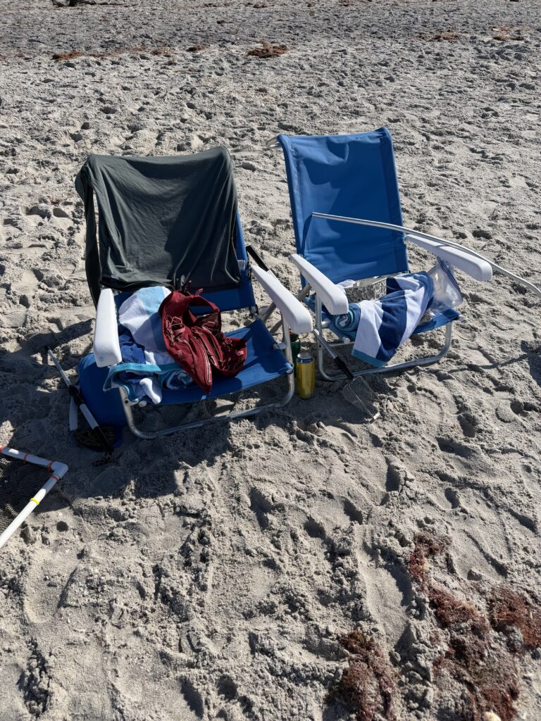 Beach chairs at Manasota