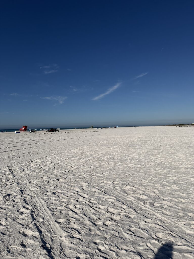 The soft sand of the East Coast Florida Beach