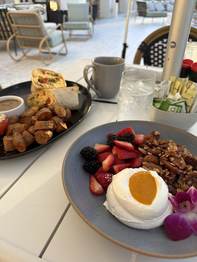delicious breakfast on the way through the south