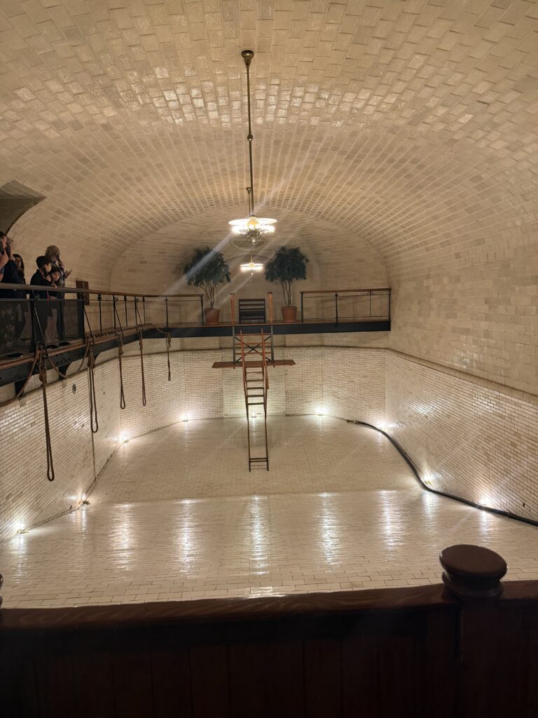 The old indoor swimming pool at the estate