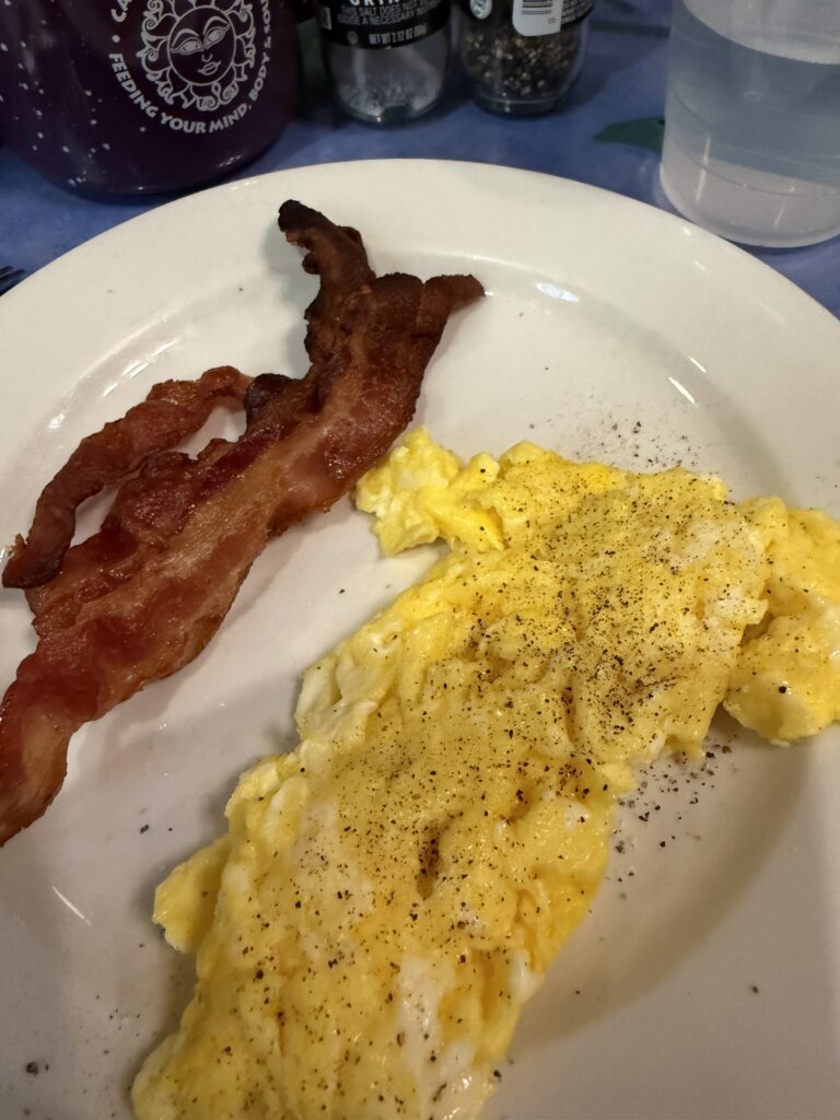 bacon and eggs
