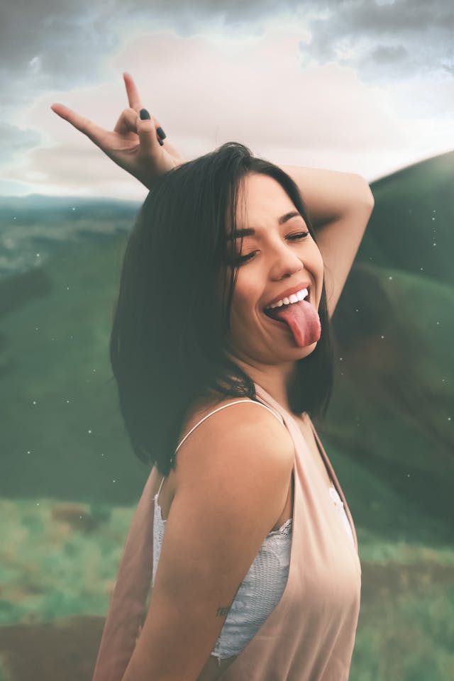 Happy women enjoying life because of the boundaries she set
